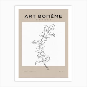 Boho Bohemian 8 Eucalyptus Art Print
