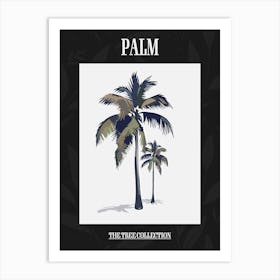 Palm Tree Pixel Illustration 2 Poster Art Print