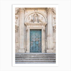 Door Of A Church In Lecce Art Print Art Print