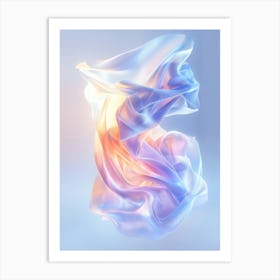 Luminous Silk Art Print