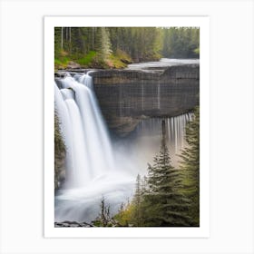 Albion Falls, Canada Realistic Photograph (1) Art Print