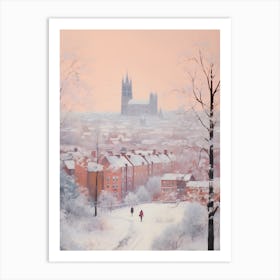 Dreamy Winter Painting Nottingham United Kingdom 1 Art Print