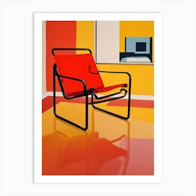 Wassily Chair Marcel Breuer Living Room Art Print (3) Art Print