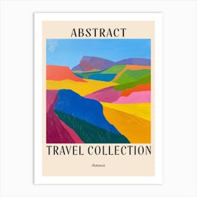 Abstract Travel Collection Poster Armenia 1 Art Print