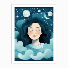 Dreaming Girl 1 Art Print