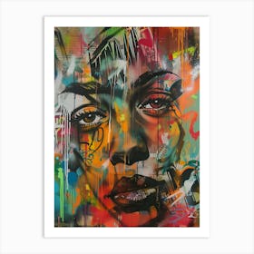 Woman'S Face 13 Art Print