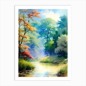 River In The Forest 6 Art Print