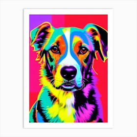 Collie Andy Warhol Style Dog Art Print