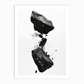 Rocks Cracking 1 Art Print