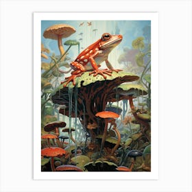 Leap Of Faith Red Eyed Tree Frog 1 Art Print