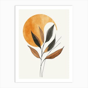 Sun And Leaves 10 Art Print