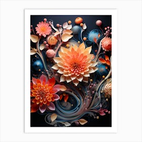 Paper Flowers Art Print