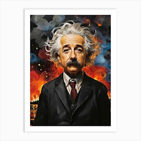 Albert Einstein 2 Art Print