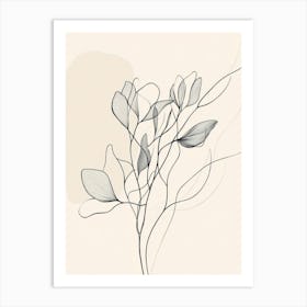 Flowers On A Branch Art Print