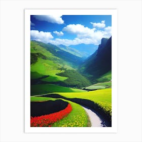 Road In The Mountains Art Print