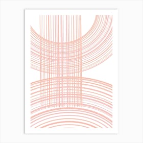 Pink Lines Art Print