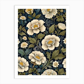 William Morris Floral Wallpaper Art Print