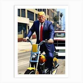 Donald Trump GTA5 Art Print