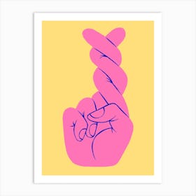 Fingers Crossed 4 Art Print