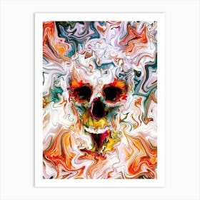 Abstract Skull 1 Art Print