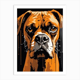 Boxer Dog Painting 3 Art Print