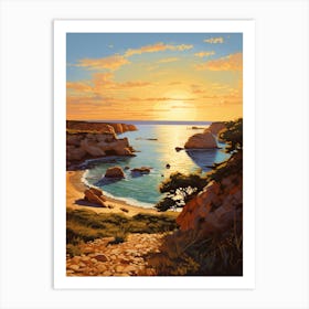 A Painting Of Cala Pregonda Menorca Spain 1 Art Print