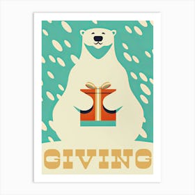 Giving Polar Bear Art Print