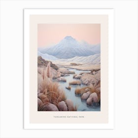Dreamy Winter National Park Poster  Tongariro National Park New Zealand 1 Art Print