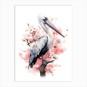 Pelican bird Art Print