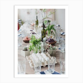 Easter Table Setting 17 Art Print