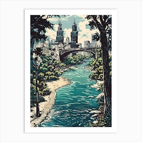 Brooklyn River Art Print