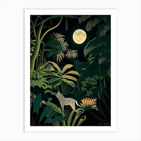 Jungle Night 1 Rousseau Inspired Art Print