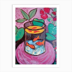 Goldfish In A Bowl Art Print