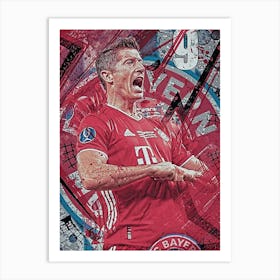 Robert Lewandowski 1 Art Print