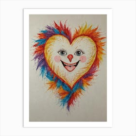 Clown Heart Art Print