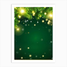 Christmas Background Vector Art Print