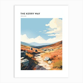 The Kerry Way Ireland 1 Hiking Trail Landscape Poster Art Print