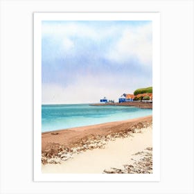 Southwold Beach 2, Suffolk Watercolour Art Print