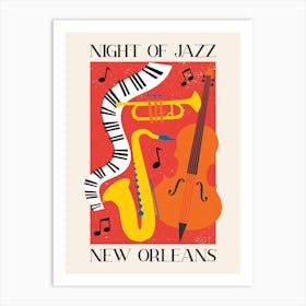 New Orleans Jazz Art Print