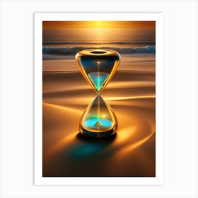 Hourglass At Sunset 1 Art Print