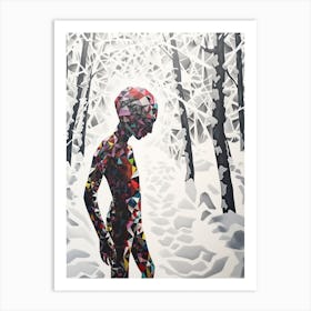 Abstract Man Art Print