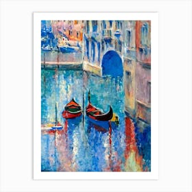 Port Of Venice Italy Abstract Block harbour Art Print