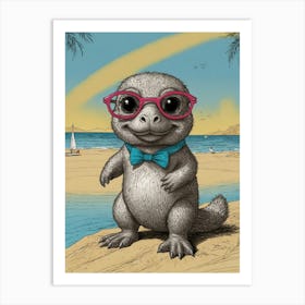 Otto The Otter Art Print