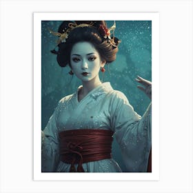 Creative Geisha Artwork 12 Art Print