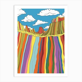 Colorful Landscape Art Print