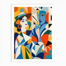 Woman And A Man Art Print