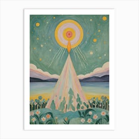 Camping Art Print