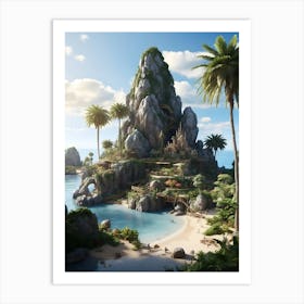 Tropical Island 1 Art Print