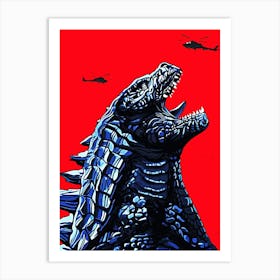 Godzilla 8 Art Print