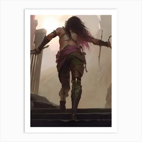 Elven Warrior 1 Art Print